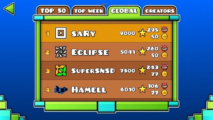 SaRyArchive's tweet photo. May 24, 2014
"[Star Coins] GeometryDash reaches 9000 stars"

Now take a break https://t.co/7SBn1XwX2g