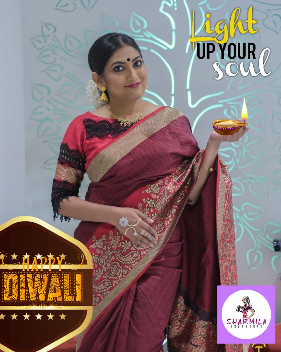 শুভ দীপাবলি! #HappyDiwali from Sharmila Showhouse Sharmila's wardrobe: Sharmistha's Collection Location: The HHI, Kolkata MUA: Biplob Mondal Photography: Aniruddha Halder