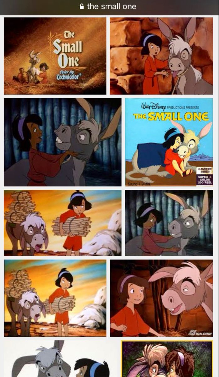 Disneypixiegirl's tweet image. Does anyone else remember ‘The Small One’Christmas movie? We still watch it every year, and I still cry every time. #SmallOne #LoveAnimals