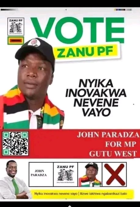 hazelwekwagondo's tweet photo. Cde John Paradza won emphatically!

ZANU PF:  12 147
Independent:  1 775
Triple C: 1 258
NCA:   138

When you see independent candidates humiliating CCC candidates its clear to conclude that CCC is dead &amp; buried. Rest in Peace Chamisa &amp; your cabal https://t.co/lpCfypDdAa