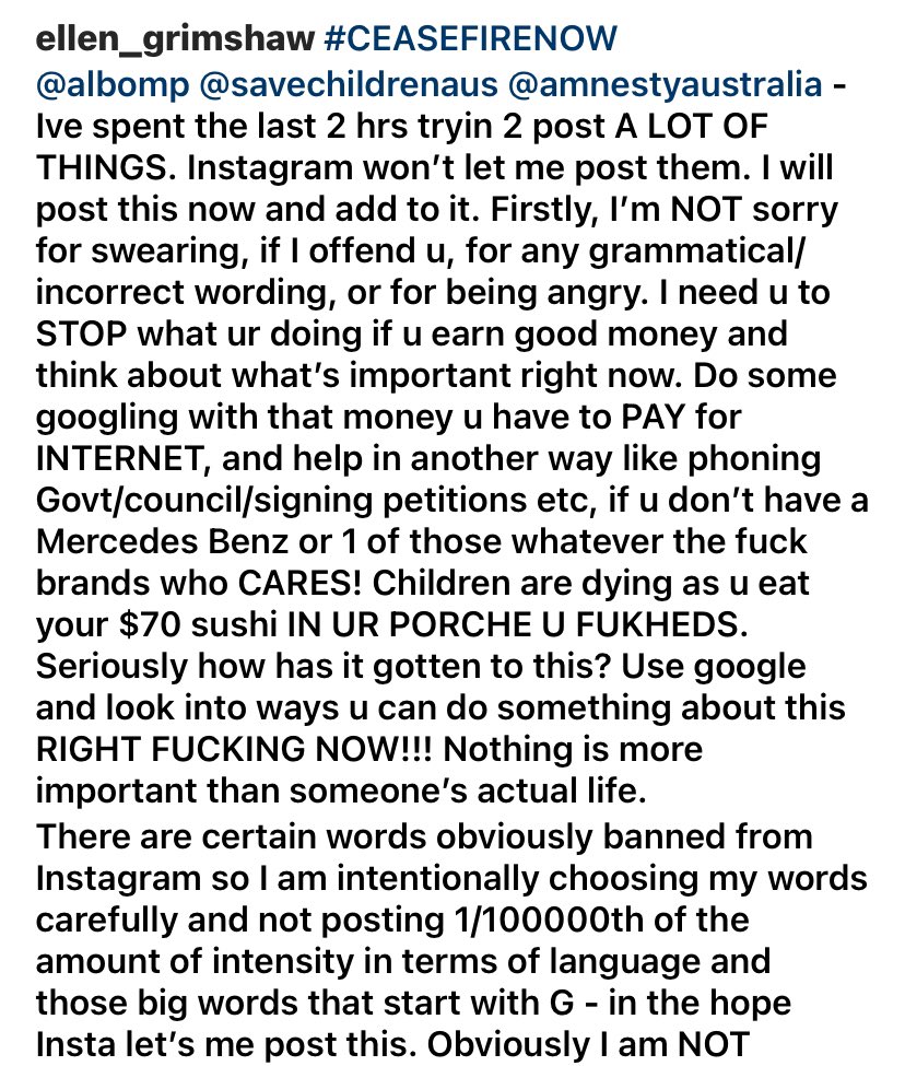 ellen_grimshaw's tweet photo. https://t.co/eoq4GXJi4R
Click on the link above, or in my bio above, and donate. #ceasefireNOW - NO MORE! Do something! Read below, my posts reposted here for context… https://t.co/qxm4YYAbgY