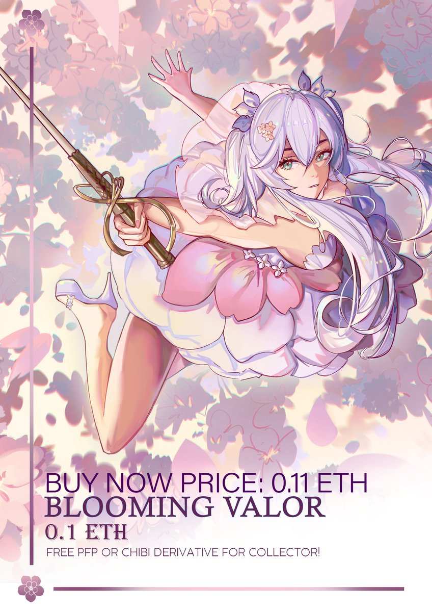 GM shill! It's been months since I posted this piece hehe! They are still available in my FND! 'Blooming Valor' 🌸 and 'Riding the Waves'🐠 ! free half body derivative for collector! Sales will help me create more 🩷
#AnimeNFT #NFTdrop