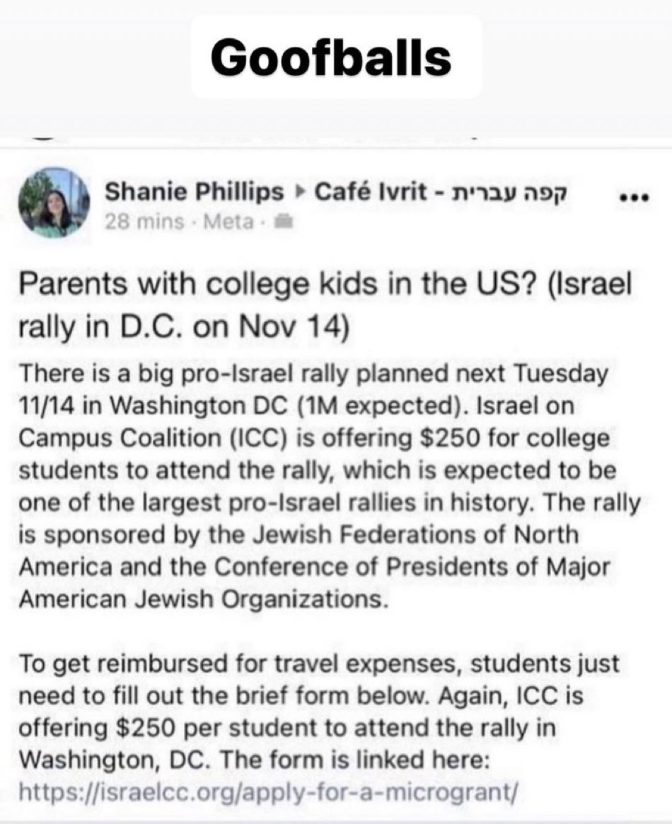 Imagine being so hated across the globe that you have to hire college goers to attend your rallies.

Israel has lost the plot.

#DCRally