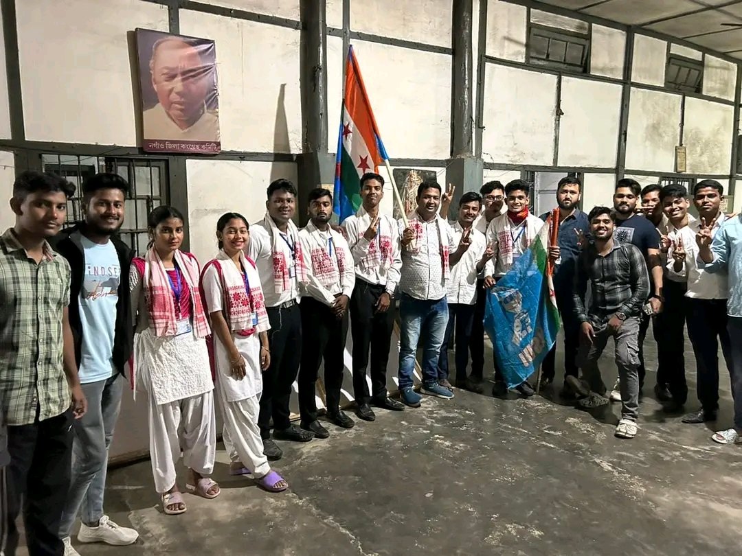 NSUIAssam's tweet photo. জয়যাত্ৰা অব্যাহত ❤️

নগাঁও জিলাৰ খাগৰিজান মহাবিদ্যালয়ৰ ছাত্ৰ একতা সভাৰ সাধাৰণ নিৰ্বাচনত NSUI সমৰ্থিত প্ৰাৰ্থী সাধাৰণ সম্পাদক, সহঃ সাধাৰণ সম্পাদকে ধৰি ৭ টাকৈ পদত জয়লাভ কৰে। https://t.co/YulDhWM7YJ