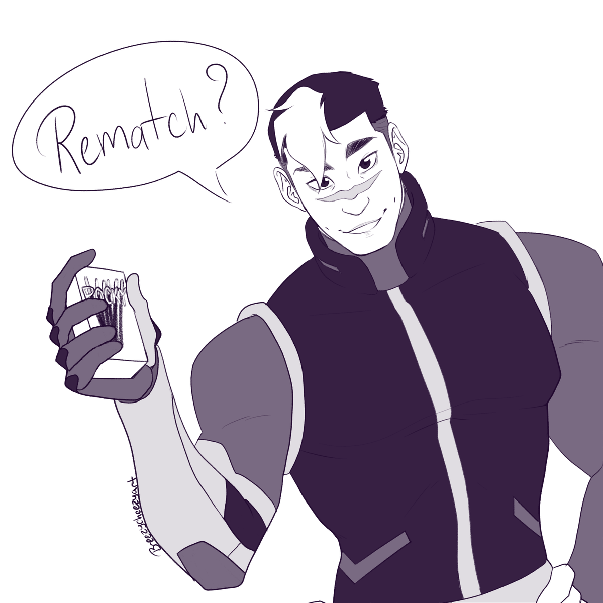 Did a new pocky day #shallura comic 💜 