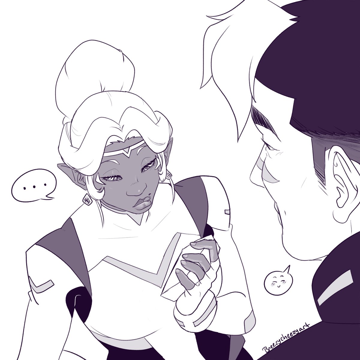Did a new pocky day #shallura comic 💜 
