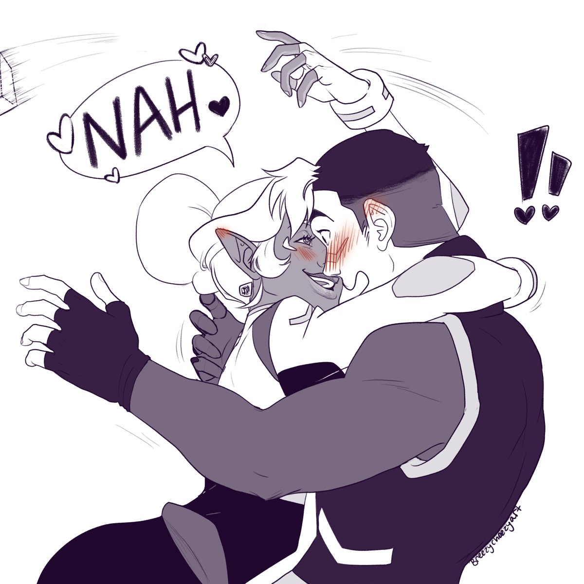 Did a new pocky day #shallura comic 💜 