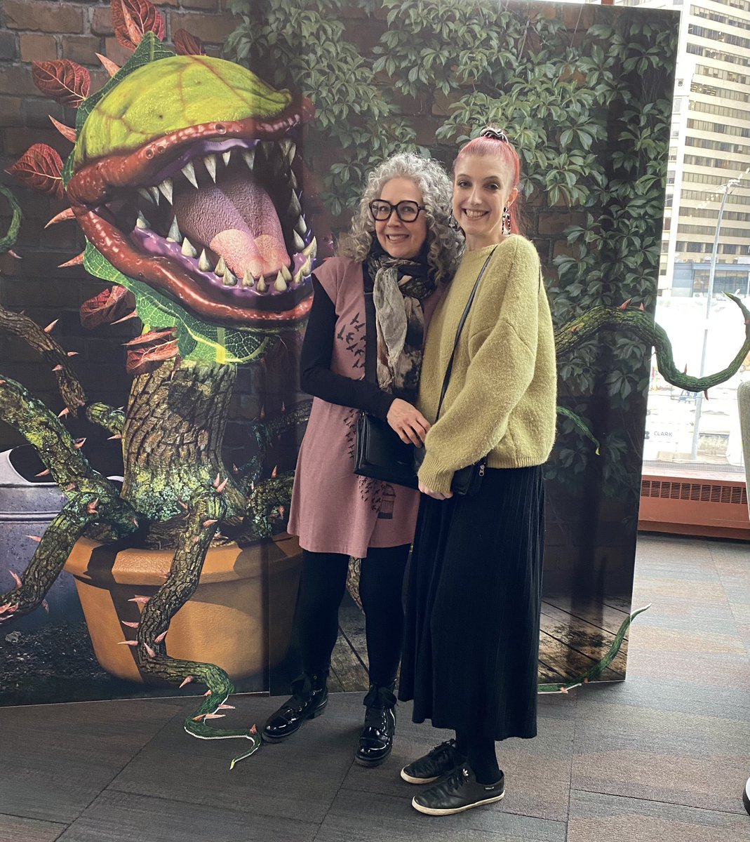 Great show this aft @citadeltheatre Little Shop of Horrors. That plant can sing! Best voice on the stage. Outstanding set. And @johnnyrains always delivers.