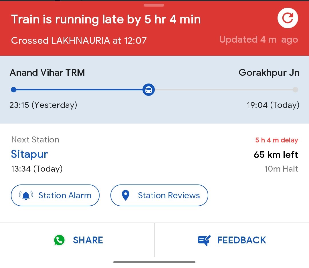 nnesar724's tweet photo. @ravishndtv Jo special train chal Rahi hai. 5 ghante late, ye log srif janta ko murkh bana rahe hain. Ye log janta ko janwar samjhte hain. https://t.co/UG0dlhI4k2