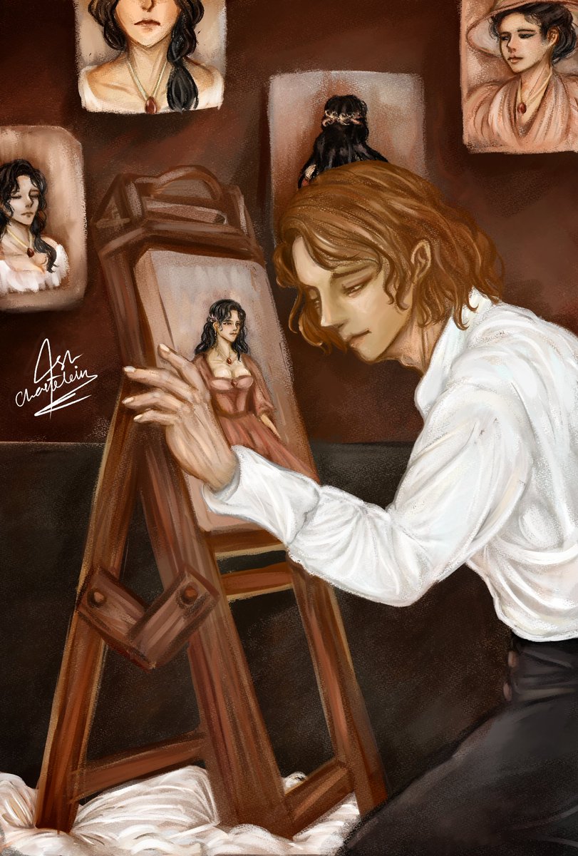 'till we meet again
•
•
•
Kisah akan ia yang kehilangan sosok muse-nya dan hanya dapat mengabadikannya dalam karya agar ia tetap hidup di dalamnya, mendamba bahwa kelak mereka akan bertemu lagi.

#phanart #artidn #zonakarya #zonakaryaid