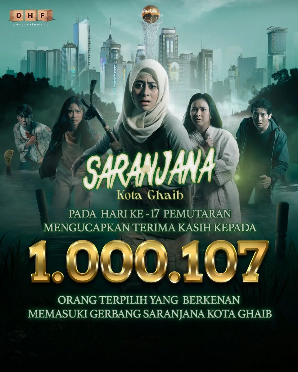 Selamat buat #FilmIndigo dan #FilmSaranjana

Film nasional ke-13 dan ke-14 yang tembus 1 juta penonton di tahun 2023!

🎉