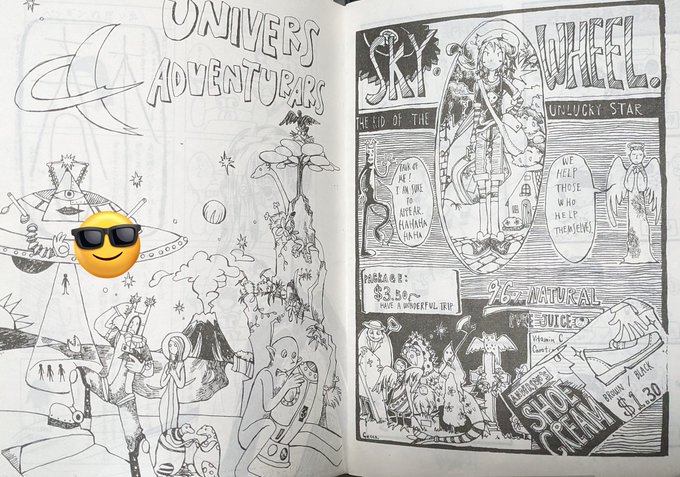 うちの姉が保存してた太古の高校の部誌に書いた絵が出てきた  マジで当時は下手なのに周りが見えてなかったし浮いてたし思い返すのも恥ずかしいけど、でもけっこういい絵書くじゃんコイツ…🤔ってなった