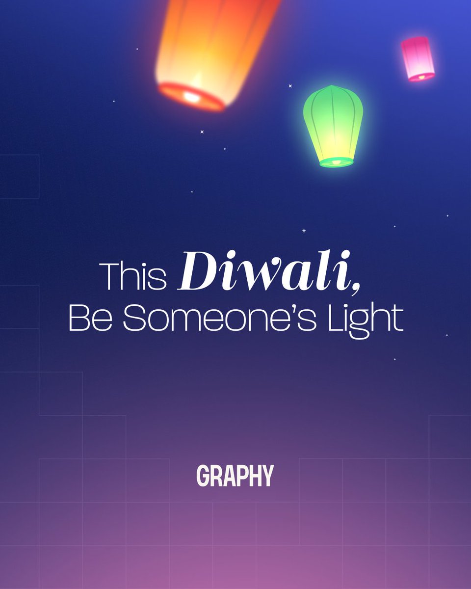 Graphy (@graphyapp) on Twitter photo Team Graphy wishes everyone a very Happy Diwali ๐งจโค๏ธโ๐ฅ
This Diwali, Graphy celebrates the power of creativity to empower creators and touch the lives of people across the globe.They are the teachers, the mentors, and the role models who inspire us to be our best selves. ๐๐ซ๐ง๐ปโ๐ซ Team Graphy wishes everyone a very Happy Diwali ๐งจโค๏ธโ๐ฅ
This Diwali, Graphy celebrates the power of creativity to empower creators and touch the lives of people across the globe.They are the teachers, the mentors, and the role models who inspire us to be our best selves. ๐๐ซ๐ง๐ปโ๐ซ