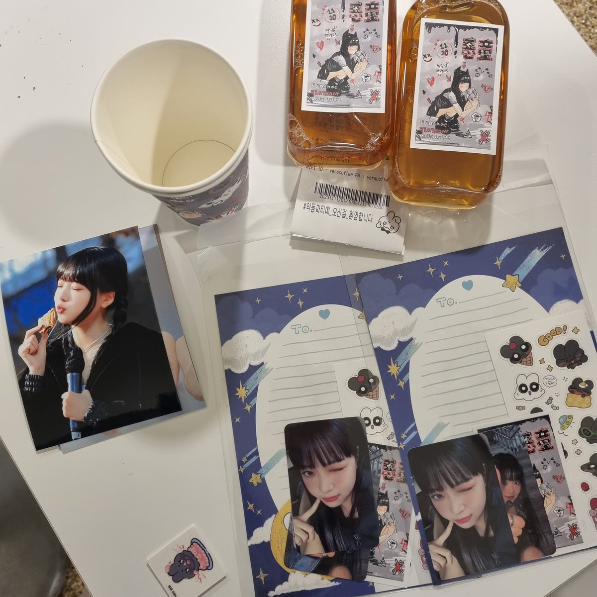 #악동파티에_오신걸_환영합니다
여기저기 은채 사진들로 가득해서 보는내내 행복했어요🥰 럭드로 나온 스티커랑 사진도 넘 귀여웠습니다!!!!!!!