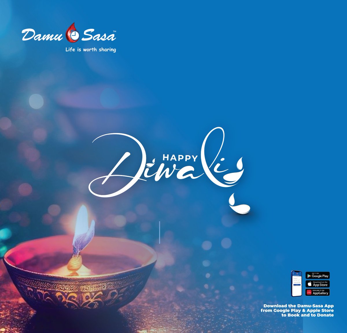 Happy Diwali from the Damu Sasa team.

#HappyDiwali #Diwali #LifeIsWorthSharing