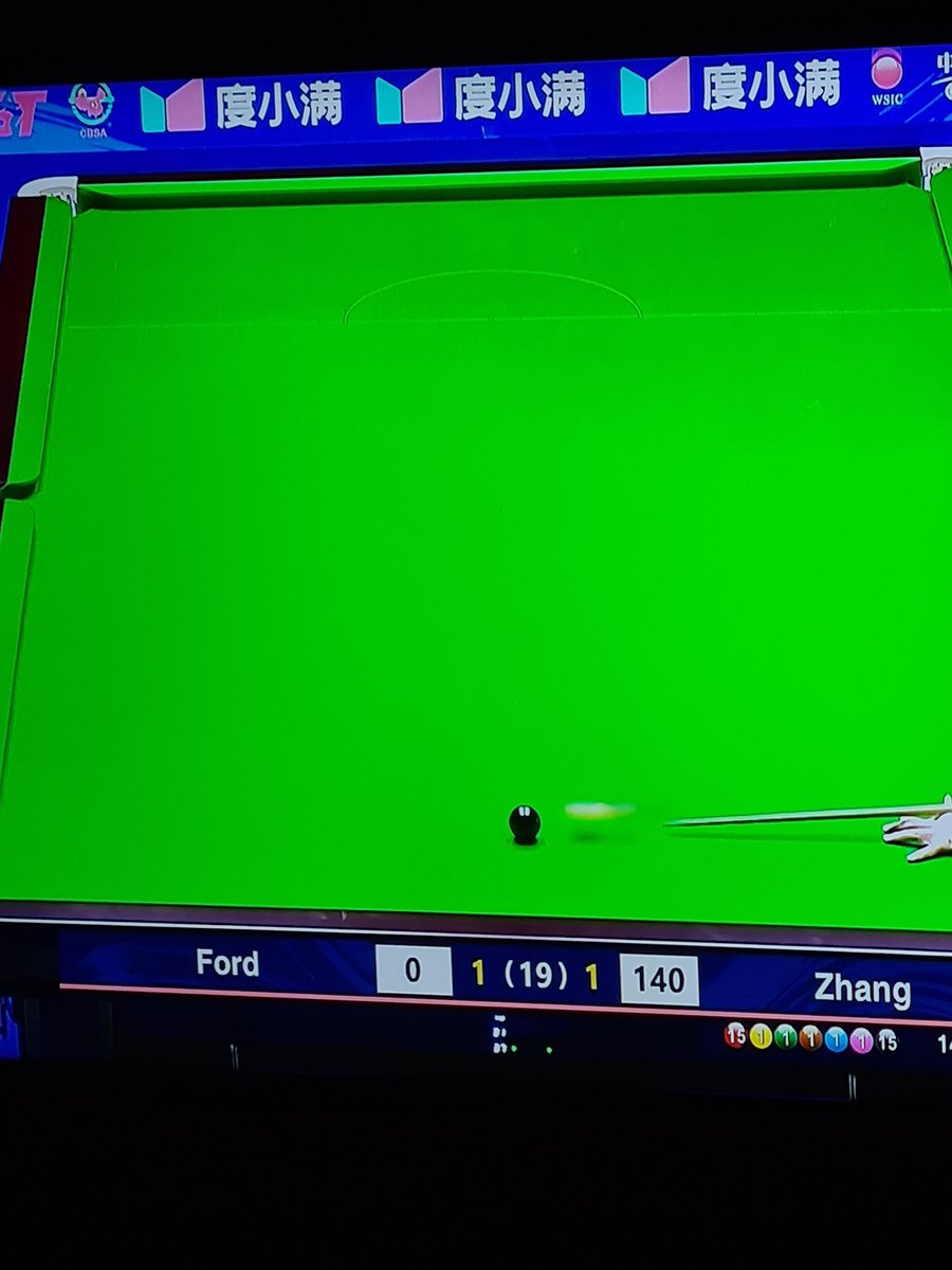 MAXXXIMUMMM 🔴⚫️ 147 for Zhang Anda in the International Championship Final
His 2nd  Professional Career Maximum 
Snookers 192nd
The 3rd Maximum of the season 
#Snooker
