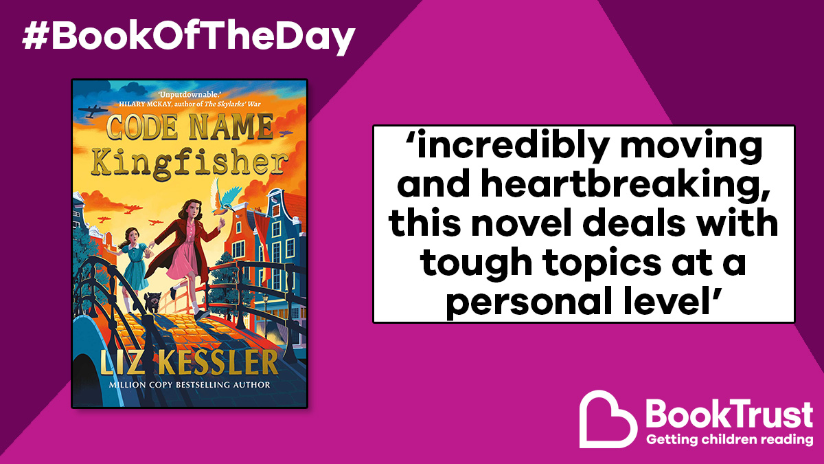 Our #BookOfTheDay is an important novel to add to any World War II collection, shining a light on the bravery and selfless sacrifice of many ordinary people. It's #CodeNameKingfisher from @lizkesslerbooks: booktrust.org.uk/book/c/code-na… @simonkids_UK