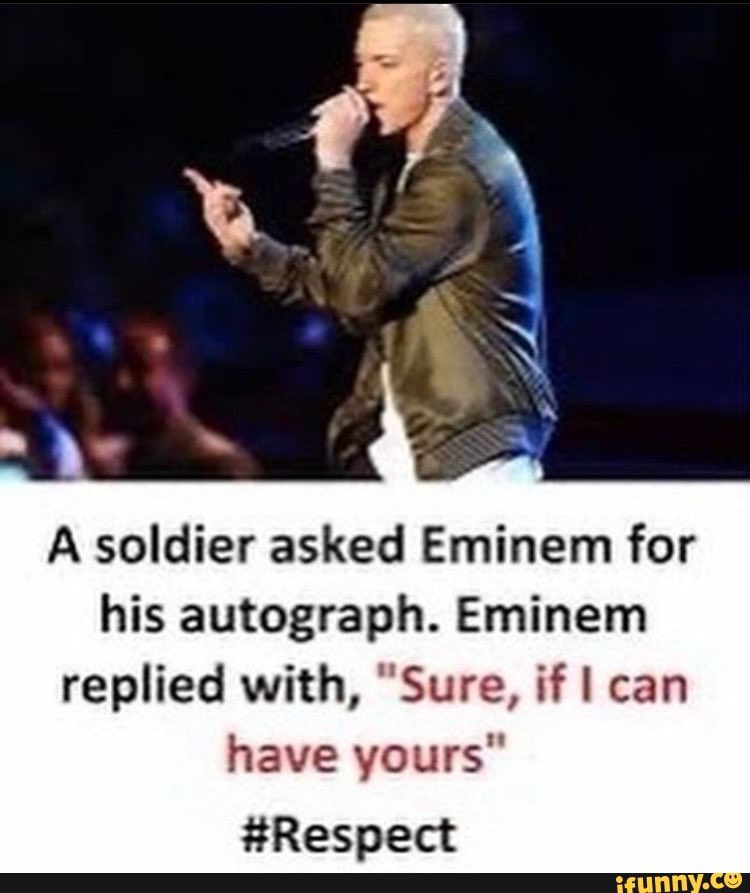 Really a class act he is #VeteransDay #HappyVeteransDay #HappyVeteransDay2023 #Eminem #Heroes