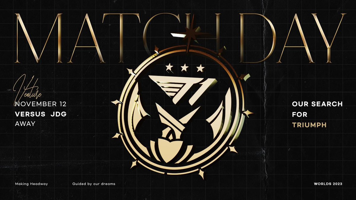 [#Worlds2023 Knockout Stage Semifinals vs. JDG]

결승으로 가는 마지막 관문.

Time for the last hurdle before Finals.

⏰ 5 PM KST

[WHERE TO WATCH]

📺 한국어 중계: bj.afreecatv.com/aflol
📺 ENG Broadcast: youtube.com/@lolesports
🐺울프 코스트리밍: bj.afreecatv.com/wolficial