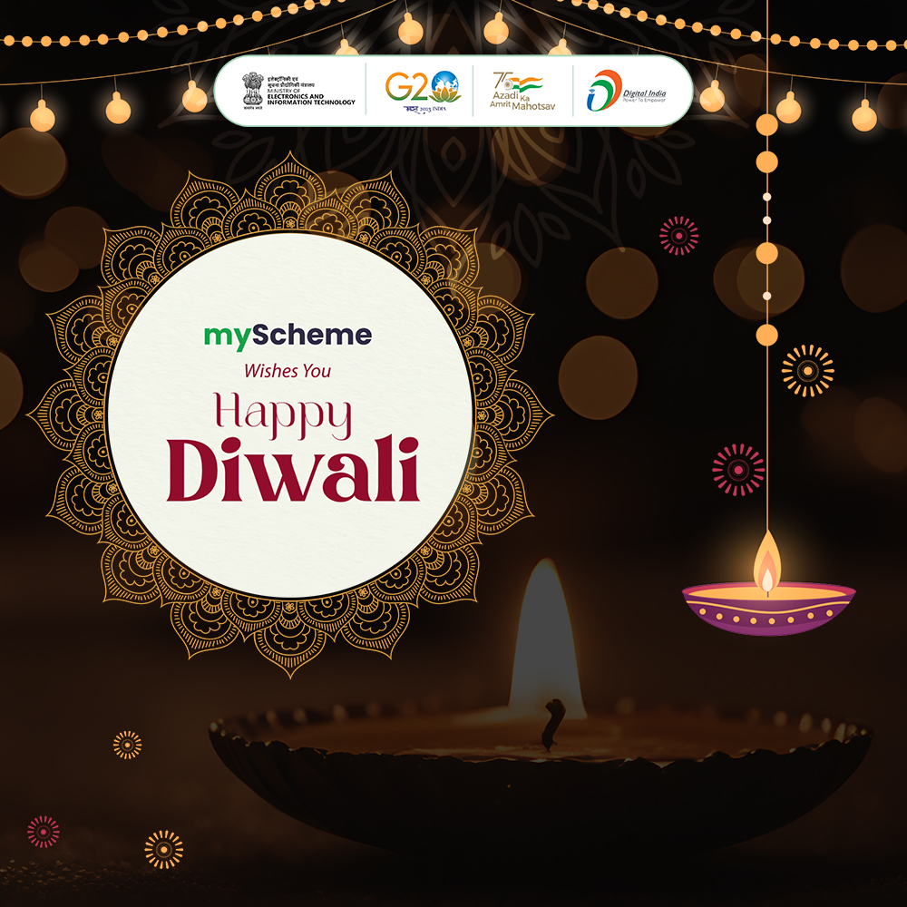 #myScheme Wishes You All A Very Happy Diwali.🎆 Visit: myscheme.gov.in #happydiwali #DigitalIndia #schemesforyour #CelebrateDiwaliWithmyScheme