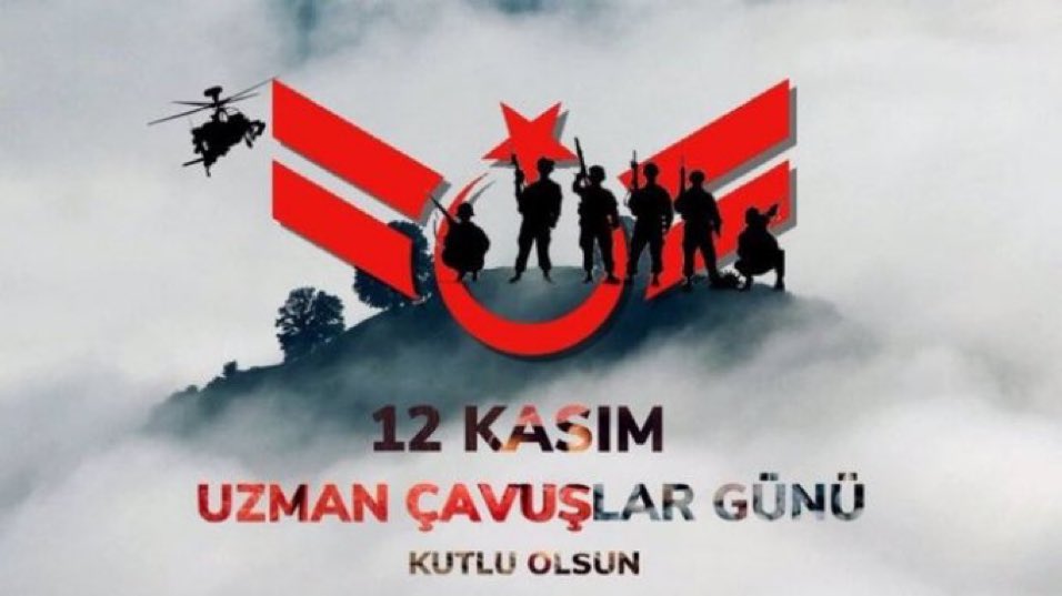 Ay-yıldızlı bayrağa Kan veren Fedakar yiğitler Uzman Çavuşların günü kutlu olsun.

#UzmanÇavuş
#12KasımUzmanÇavuşlarGünü #UzmanCavuslarGunuKutluOlsun