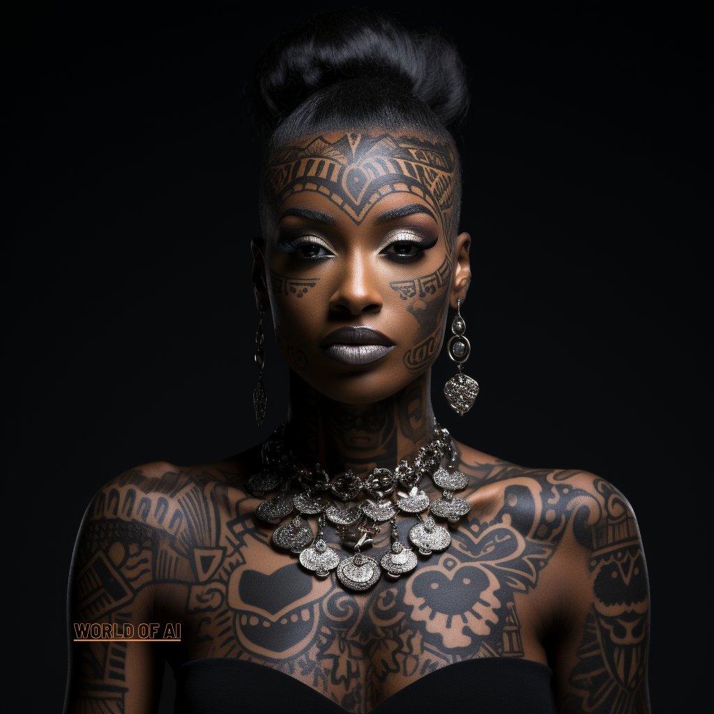 Inked Goddess

Follow me on Instagram to view more collection : instagram.com/kane.the.boy_a…
World of AI #worldofai #aiart #aiartworks #aiartcommunity #HeartTattooGlow #InkExpressions #SoulfulInkArt #RadiantElegance #HeartsOnHerFace #MelaninInkMagic #AdornedBeauty #EthnicExpressions