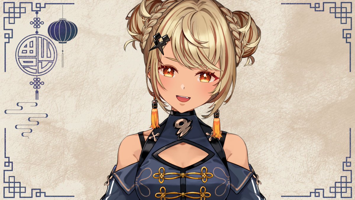 神成きゅぴ新衣装 🦒 チャイナ×スポーティ🤍 今回の衣装はPOKIMARIさん