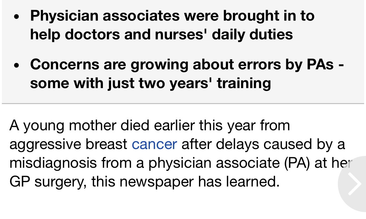 Unforgivable.

No doctor that I know of would ever feel confident dismissing any breast lump without imaging at the very least. 

Dunning Kruger effect is costing more lives, and many are complicit. 

Negligence.

Again, this young woman thought she saw a doctor.