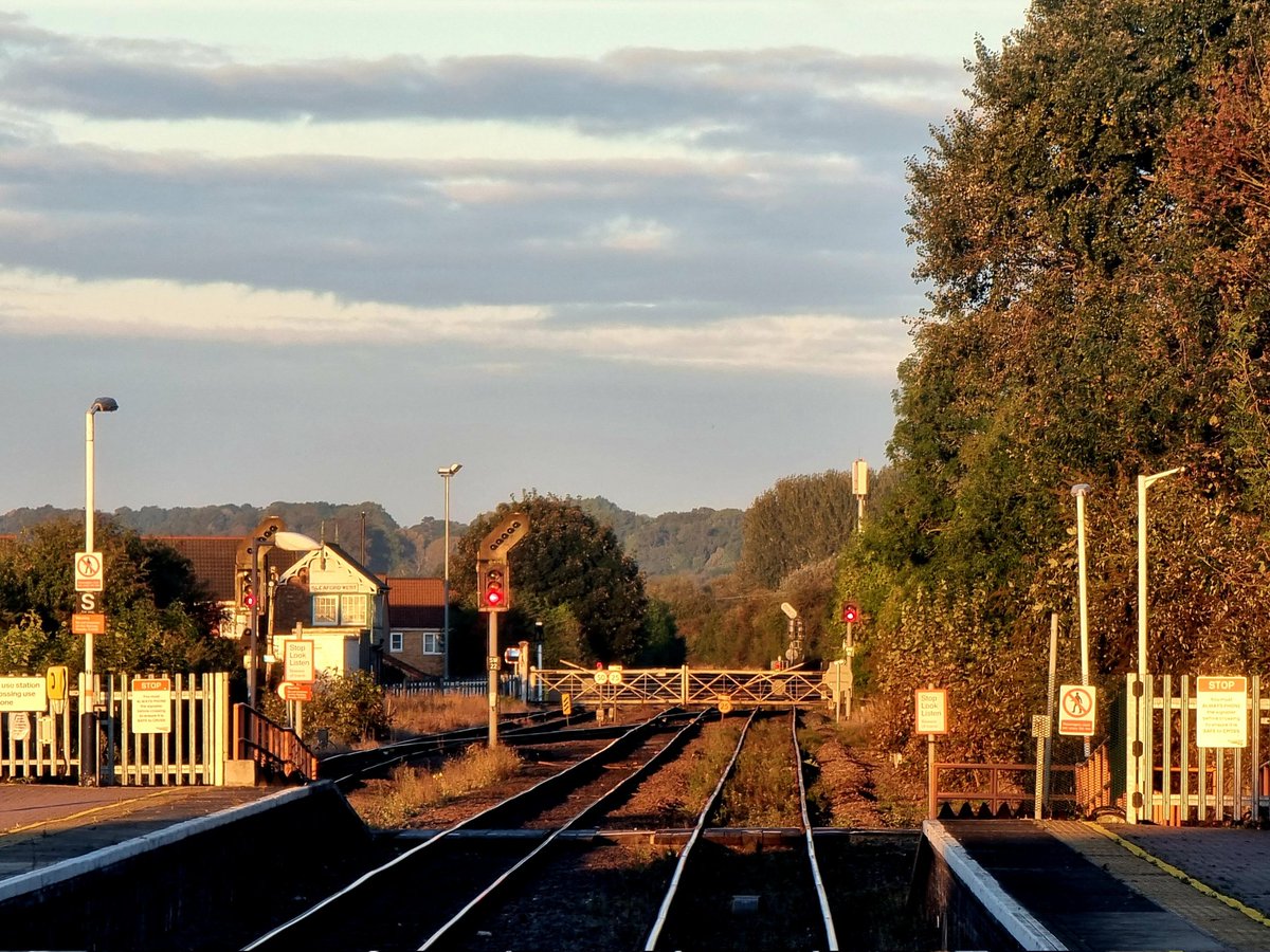Quite a niche piece of trivia, perhaps, but wheel-worked crossings are rare enough nowadays. Sleaford West must be unique in also having regular parallel moves signalled over it! It must look odd to waiting motorists, one train seeming to chase another, only a few seconds behind.