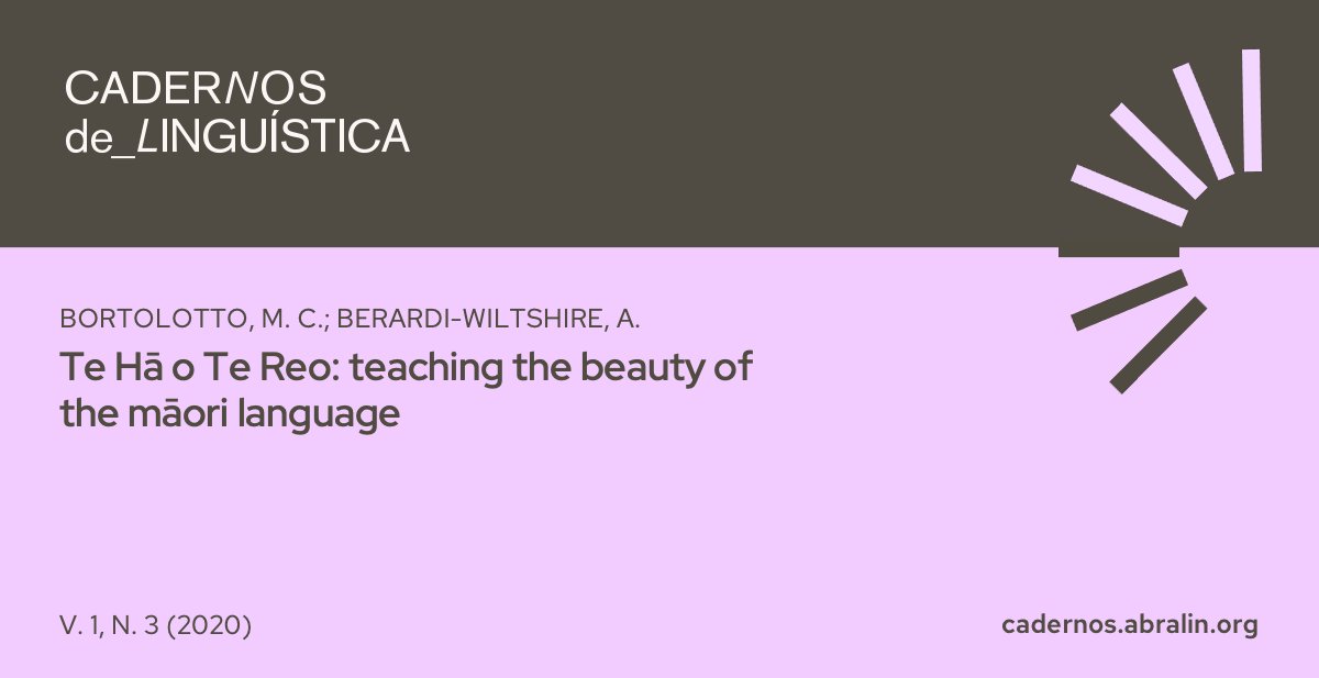 Learn how to teach any language with joy, humor, and relationship-based learning, inspired by Māori culture. 🤝😊📚
#LanguageTeaching #Education #MaoriLanguage #IndigenousLanguages
doi.org/10.25189/2675-…