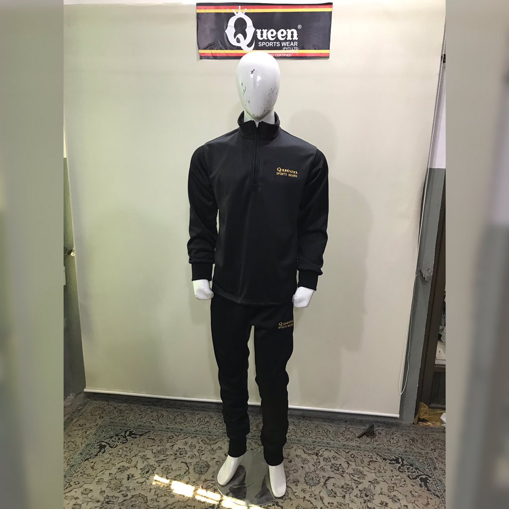 Half zipper jumper with Trouser,
Full Suit 
Manufactured by Queen Sports (Pvt) Ltd