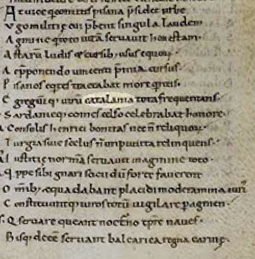 deleslletres's tweet photo. El Liber Maiolichinus d'Enric de Pisa (1111-1113) narra l'expedició a Mallorca del comte Ramon Berenguer III. El descriu com el monarca d'un poble, l'anomena  català (Catalanensis, Catalanicus), procedent de Catalunya (Catalania). 
Sí, ja estàvem "documentats" al segle XII. https://t.co/Dl0GPHqpzv