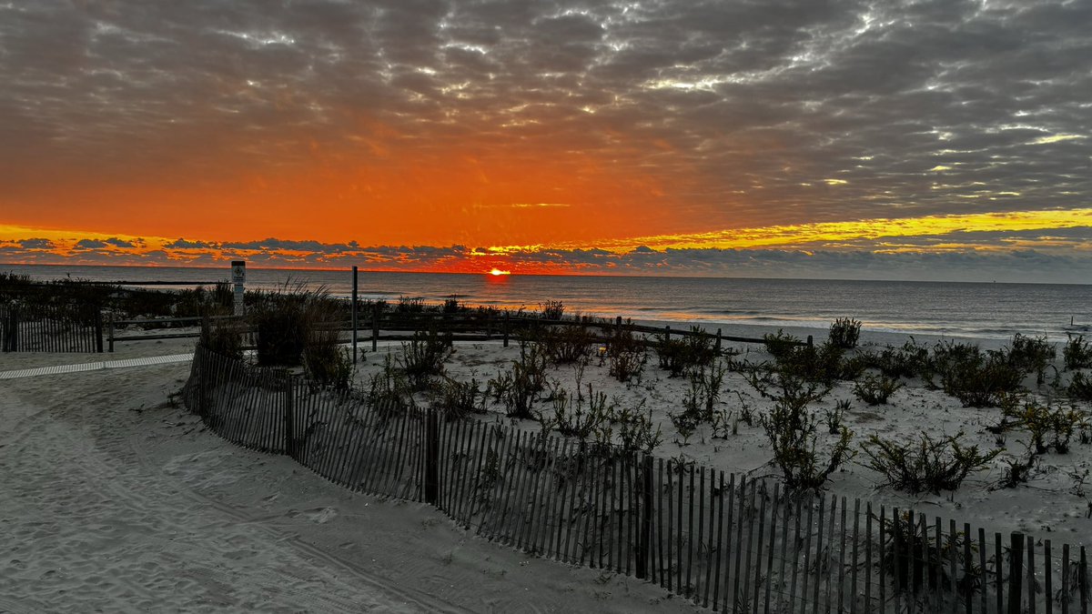 Good morning from the Jersey Shore Happy Sunday.