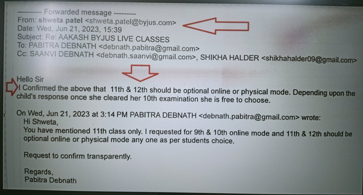 Debnath500's tweet image. @ByjusSupport @BYJUS @abpanandatv @TV9Bharatvarsh 
Byjus even don't bother their written commitment. 
All Indian students should know the reality of Byjus.
#byjusthelearningapp #Byjussupport #byjus #tv9bharatvarsh #ETNews
