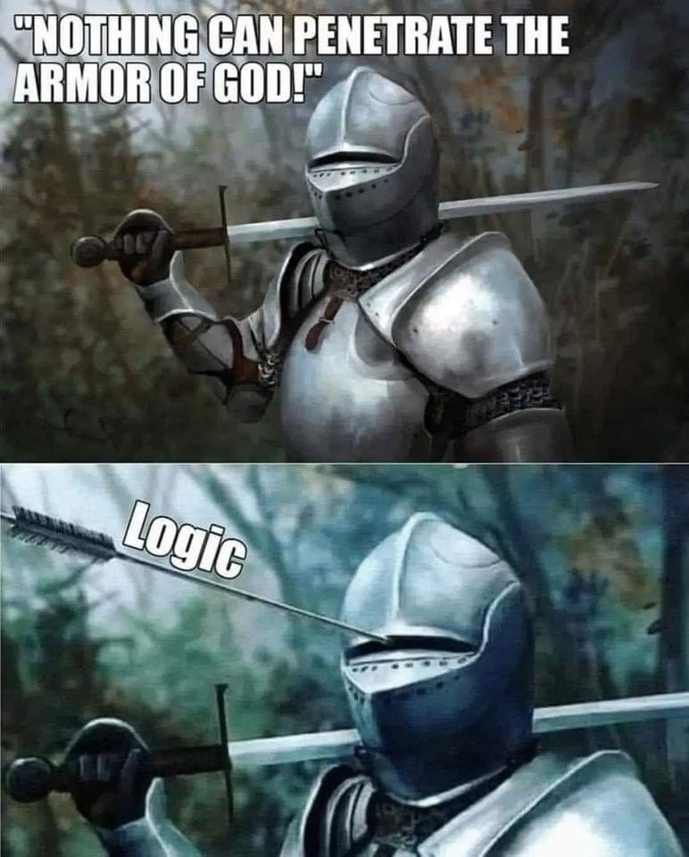 The Lord doesn’t shield you from logic