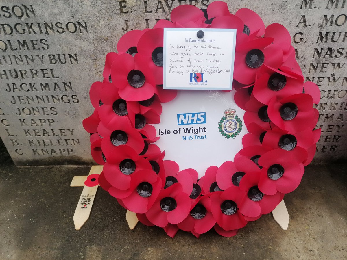 Remembering the fallen @IOWNHS #LestWeForget2023