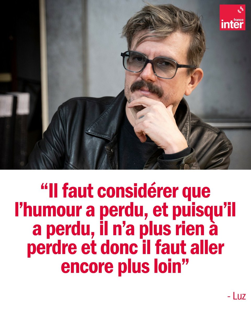 Où en est l'humour aujourd'hui ? Luz en a discuté avec <a href="/Charlineaparis/">CharlineVanhoenacker</a> 

#Bistroscopie 
➡️ l.franceinter.fr/L8K