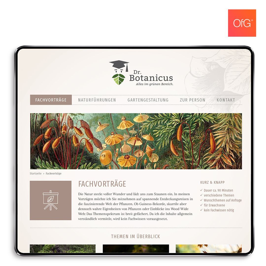 ofg's tweet image. Webdesign by Sabine Ihl!
#webdesign
#screendesign
#botanic
#ofg_gallery
#ofg
#onlineschulefürgestaltung
#getcreative
#onlinekursefürkreative
ofg-studium.de/online-fernstu…