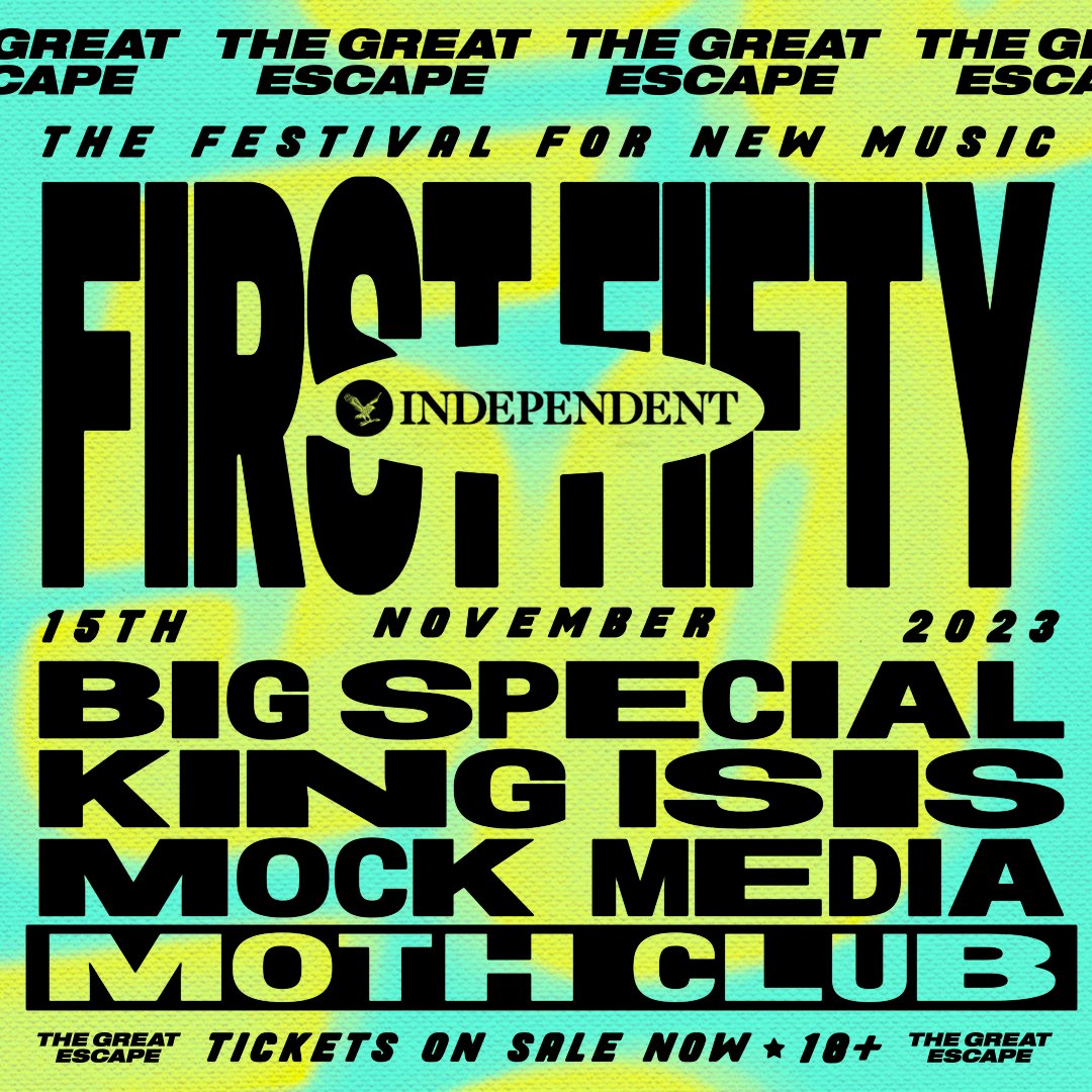 LiveNationUK's tweet photo. NEXT WEEK: @thegreatescape's FIRST FIFTY live launch will take over East London with unmissable performances from @friedbergmusic, @BIGSPECIAL_, @sarahcreanmusic &amp; many more 🔥

Snap up tickets while you can 👉 https://t.co/NgyI8QX7dp
 
#TheGreatEscape #TGE #FIRSTFIFTY https://t.co/HrfopjGf92