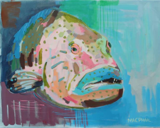 WomensArtForAll's tweet photo. Jill #MacPhail (@Jill_MacPhail) •Fish• #WomensArt #ArtByWomen #WomenArtists https://t.co/aTVF2yUOpU