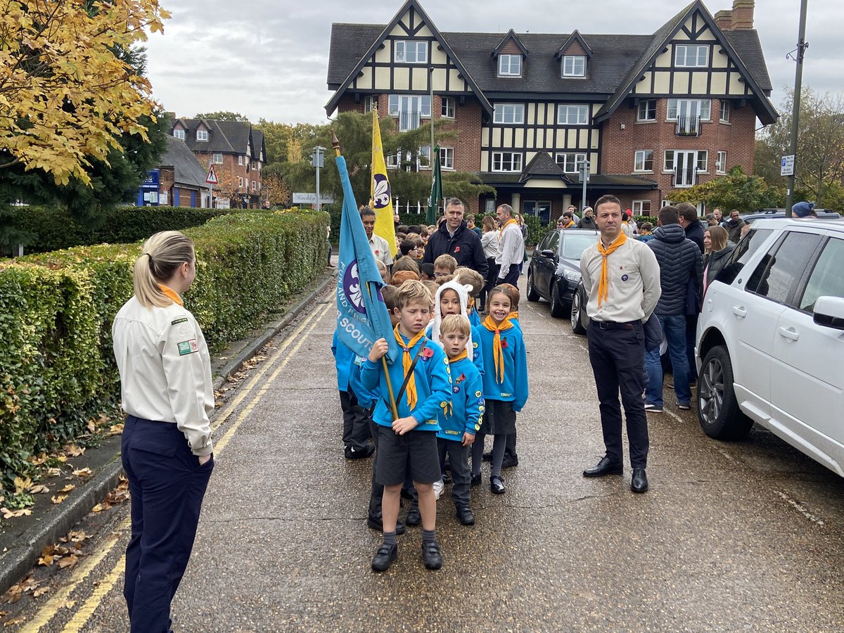 A great turnout by 1st Hinchley Wood Scout Group at today’s Remembrance Day service, remembering all those who have sacrificed their lives for our country