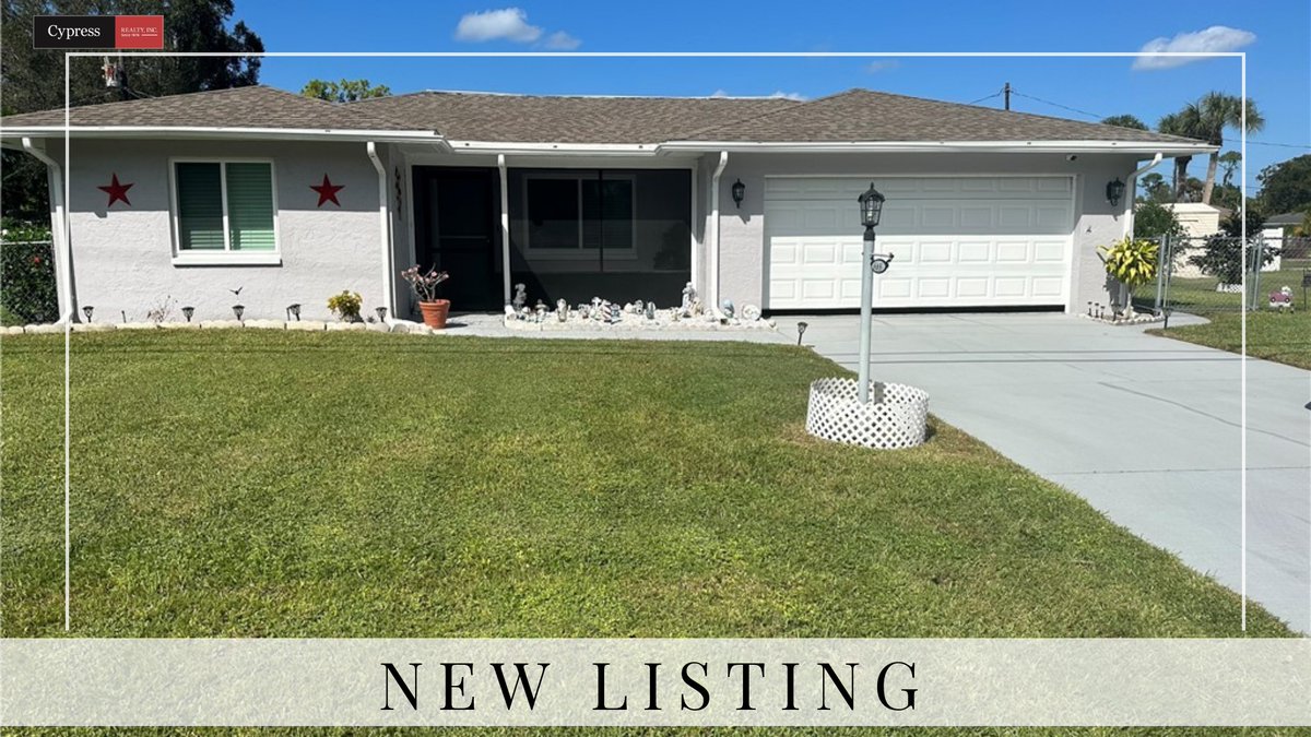 CRCypressRealty's tweet photo. 📍 New Listing 📍 Take a look at this fantastic new property that just hit the market located at 605 E 3rd St in Lehigh Acres. Reach out here or at  for more information https://t.co/vZR8VhlT6L https://t.co/8oXi2ac0fO