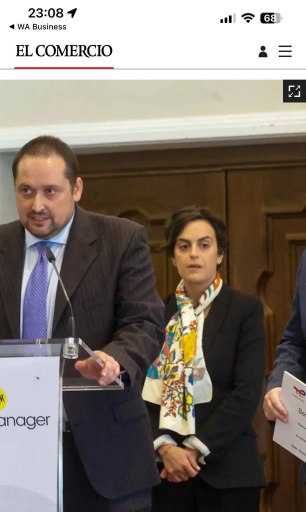 autecnia's tweet photo. Ha sido un honor para @autecnia ser galardonados con la 1ª Beca Emprende por parte de @asturmanager, patrocinada por @TotalEnergies y entregada de manos de su presidente Javier Saenz de Jubera. 

Es un refuerzo para seguir avanzando en este proyecto, desde Gijón, y desde Asturias https://t.co/Mwtl3sOHrk