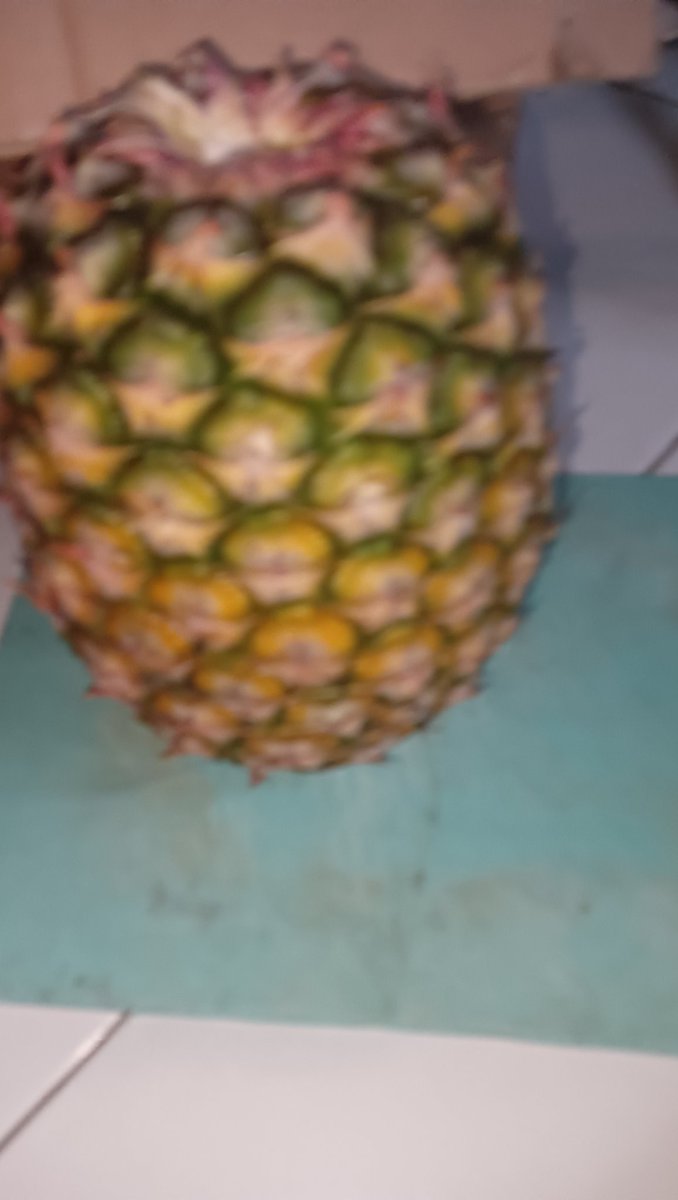 Dibawain nanas segede gentong (lebih hede dr nanas Sunpride) sama bapake, karena tau anaknya suka buah buahan apalagi nanas