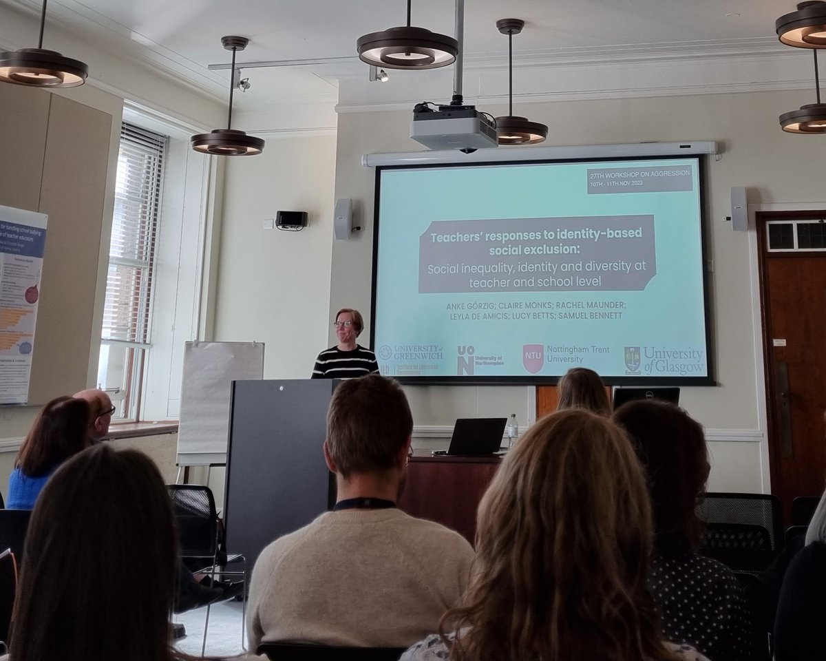 Anke Görzig (@ankegorzig) on Twitter photo Excited having presented our research on 'Teachers’ responses to identity-based social exclusion' #WorkshopOnAggression <a href="/clairepmonks/">Claire Monks</a> <a href="/remaunder/">Dr Rachel Maunder</a> <a href="/BragadinLeyla/">Dr Leyla Bragadin De Amicis</a> <a href="/LucyRBetts/">Lucy Betts</a> Samuel Bennett tinyurl.com/4n9yjkpw Excited having presented our research on 'Teachers’ responses to identity-based social exclusion' #WorkshopOnAggression <a href="/clairepmonks/">Claire Monks</a> <a href="/remaunder/">Dr Rachel Maunder</a> <a href="/BragadinLeyla/">Dr Leyla Bragadin De Amicis</a> <a href="/LucyRBetts/">Lucy Betts</a> Samuel Bennett tinyurl.com/4n9yjkpw