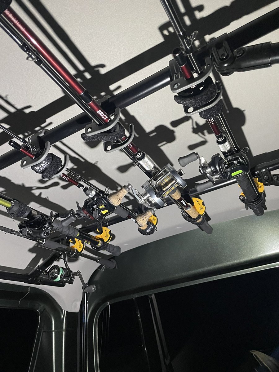 ロッドホルダー作ったけどええ感じ😊