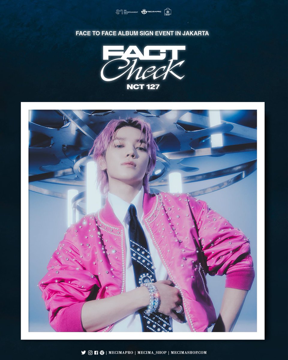 mecima_shop's tweet photo. #mecimashopxNCT127factcheck - NCTzen! Are you ready to meet the charismatic #TAEYONG? #NCT127 can't wait to greet you happily and meet you closer at the Face To Face Fansign Event! See you next month.
-
🔗: https://t.co/45Tx6n5iAj https://t.co/AKqGOaSkUR