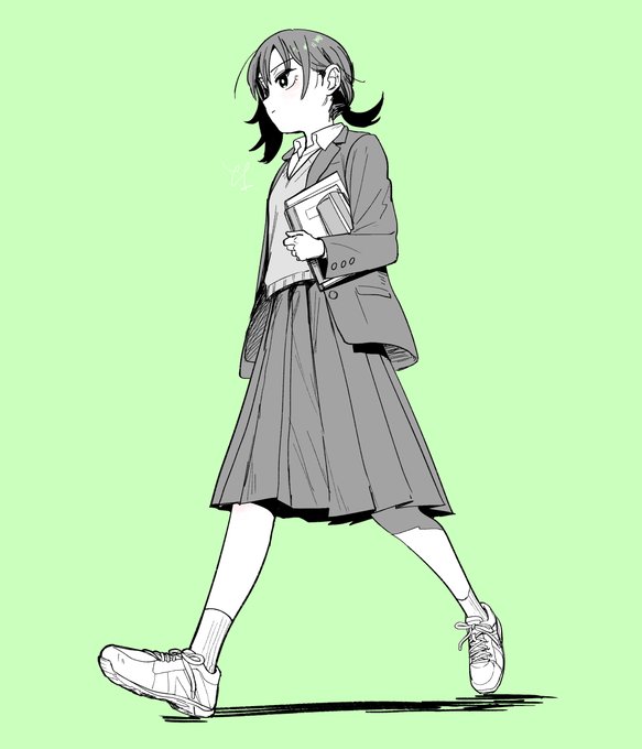 「ロングスカート 学生服」のTwitter画像/イラスト(新着)｜3ページ目