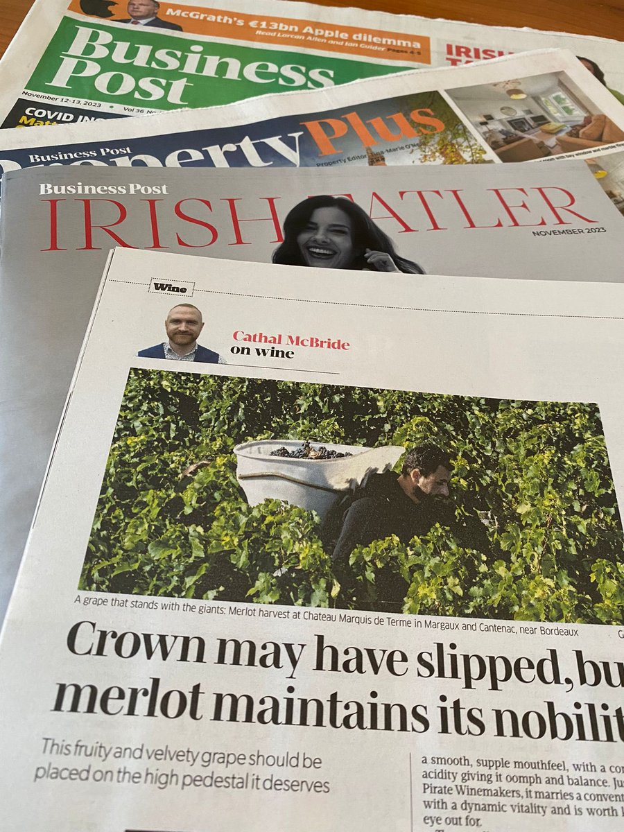 It was International Merlot Day earlier this week so in today’s @businessposthq I take a look at one of the most iconic grapes, from single varietals to Bordeaux blends. businesspost.ie/food-and-wine/…