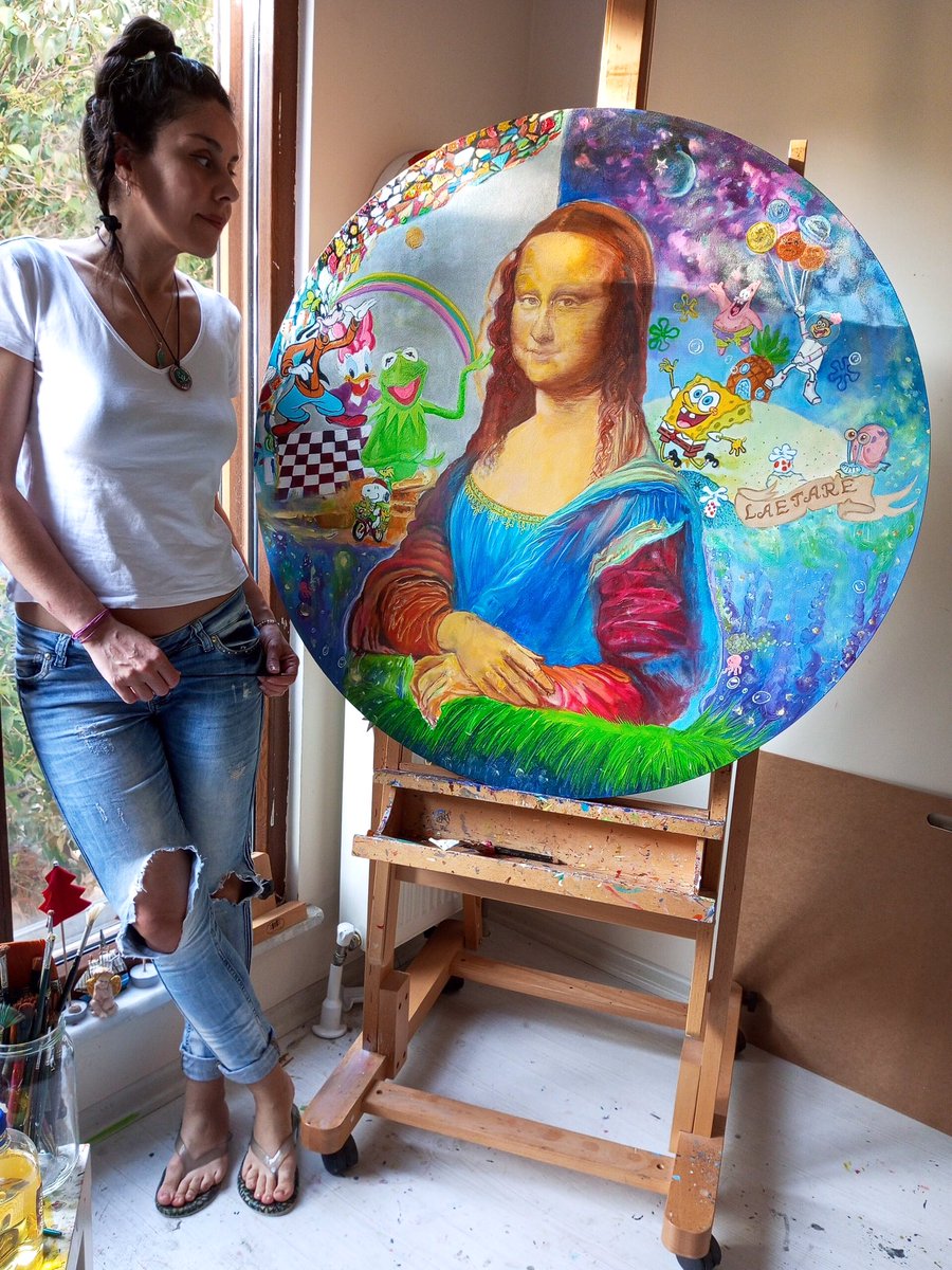 ipekchi_art's tweet photo. Mona Lisa and Her Friends 
Oilpainting on canvas
#fineart #artwork #artgallery #painting #studio #art #oilpainting https://t.co/KanucR4ljj